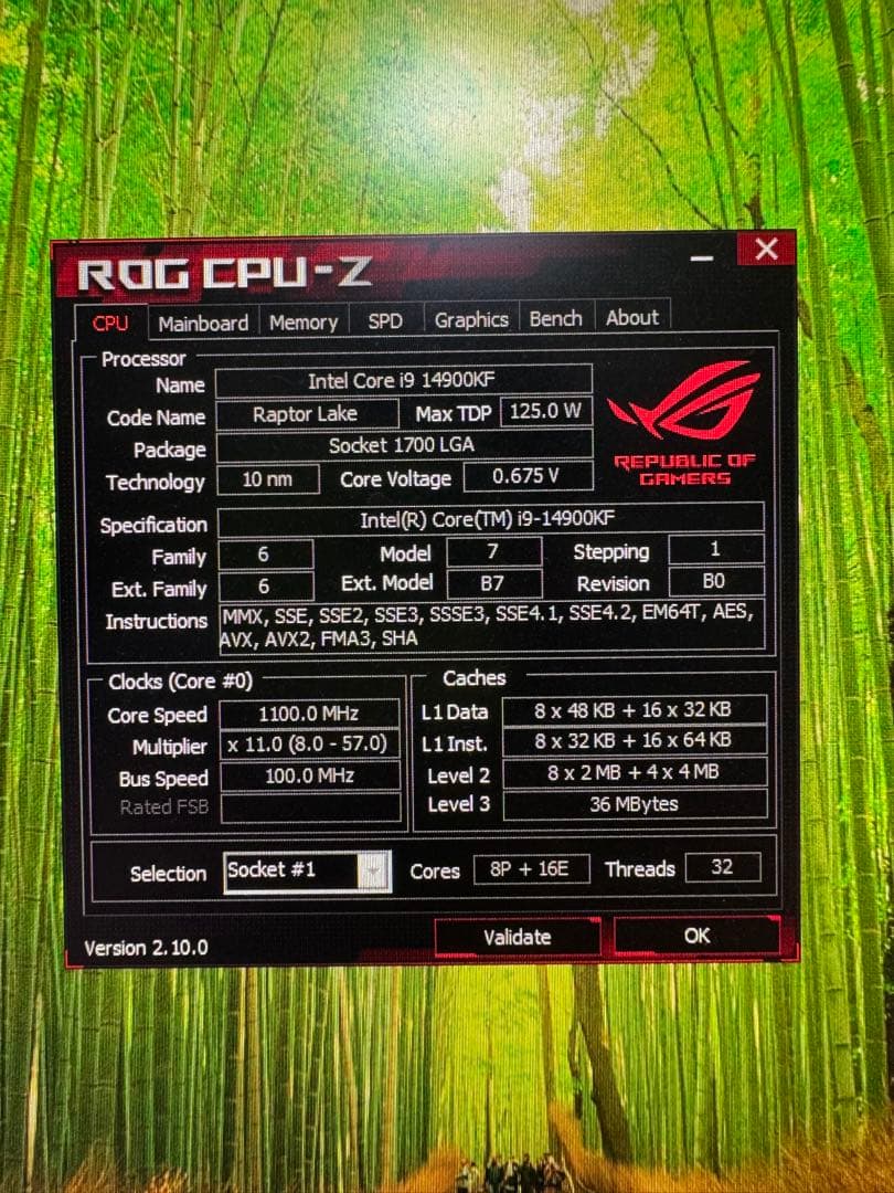 intel 14900kfとASUS Z790-Pセット