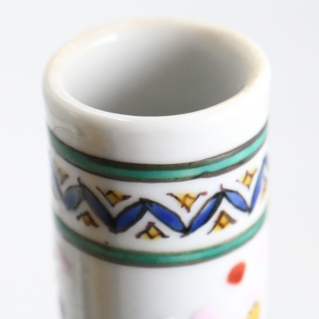 九谷焼 西谷加陽作 毛筆細字古今和歌集 飾瓶 花瓶 壷 共箱共布　V856