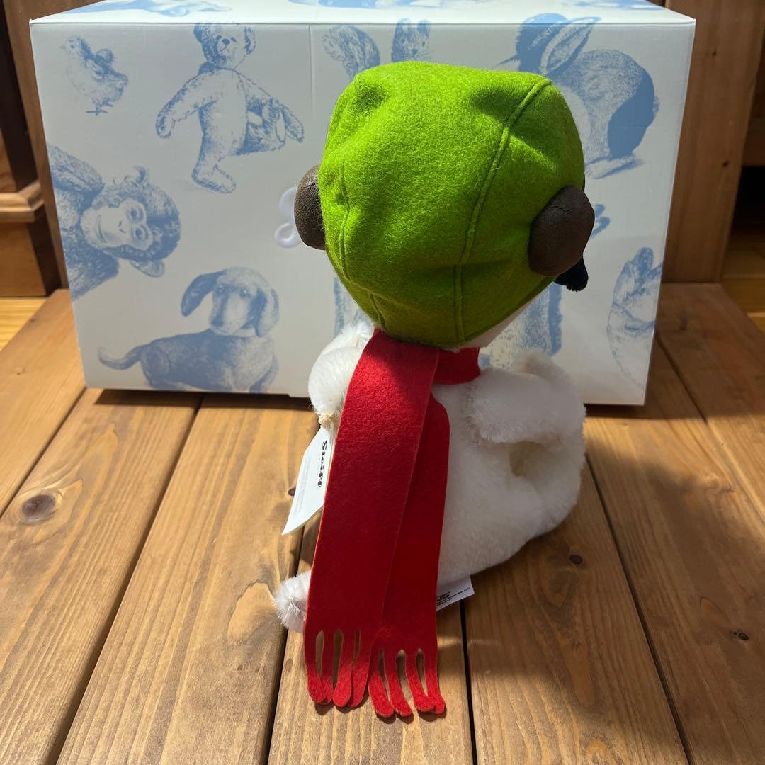 新品未使用　日本限定　シュタイフ　スヌーピー　フライングエース　証明書付き