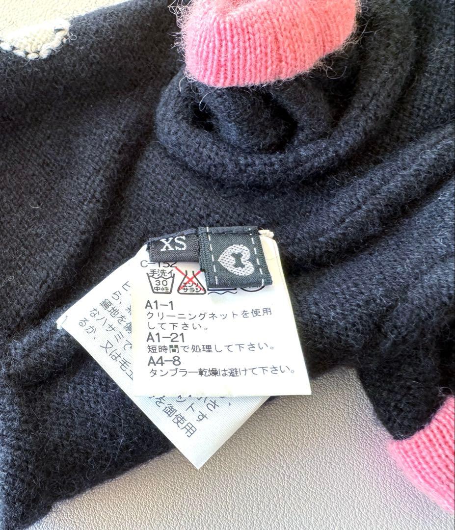 【ほぼ未使用】フィフィ&ロメオ カシミヤ100% ニット＋ボレロセット 黒 XS