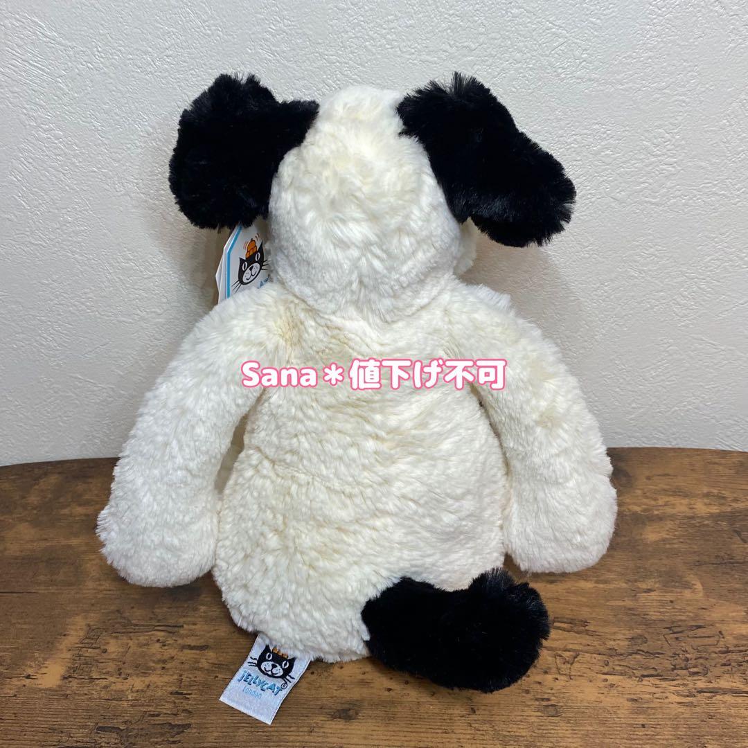 新品　ジェリーキャット　パピー　犬　dog バシュフル　白 黒　ぶち　M