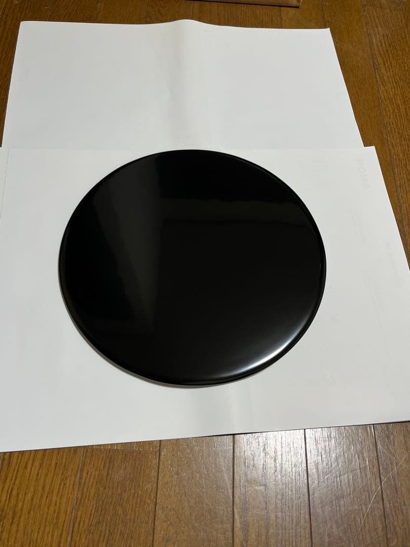 茶道具　黒塗敷3枚セット