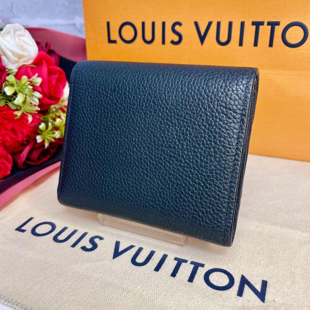 ✨極美品✨ ヴィトン ポルトフォイユ ドゥブル V コンパクト 財布 ノワール