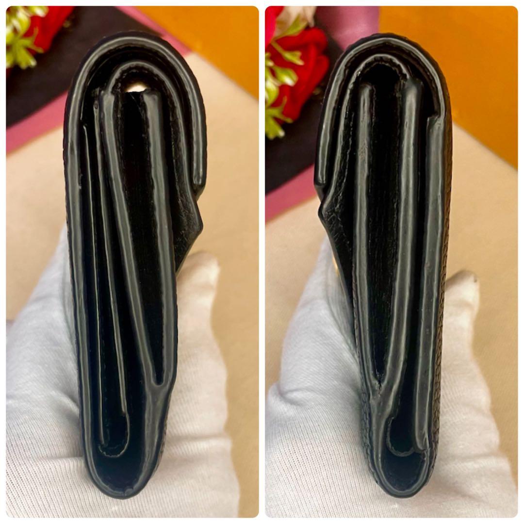 ✨極美品✨ ヴィトン ポルトフォイユ ドゥブル V コンパクト 財布 ノワール