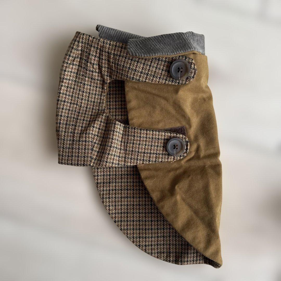 ote リバーシブル　トレンチコート　犬コート　オシャレ