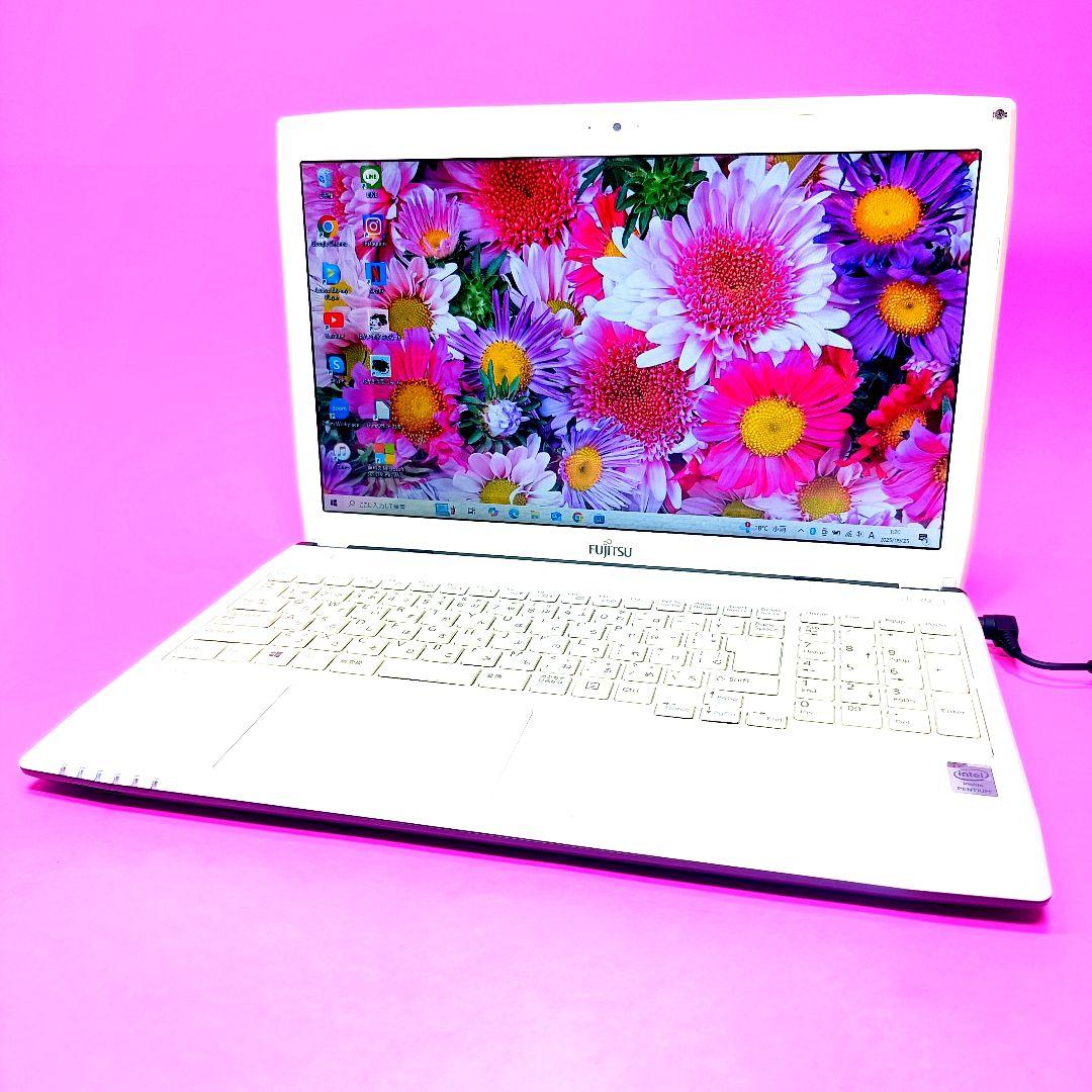 【とってもお買得‼️】オフィス✨大容量750GB✨カメラ付ノートパソコン✨設定済