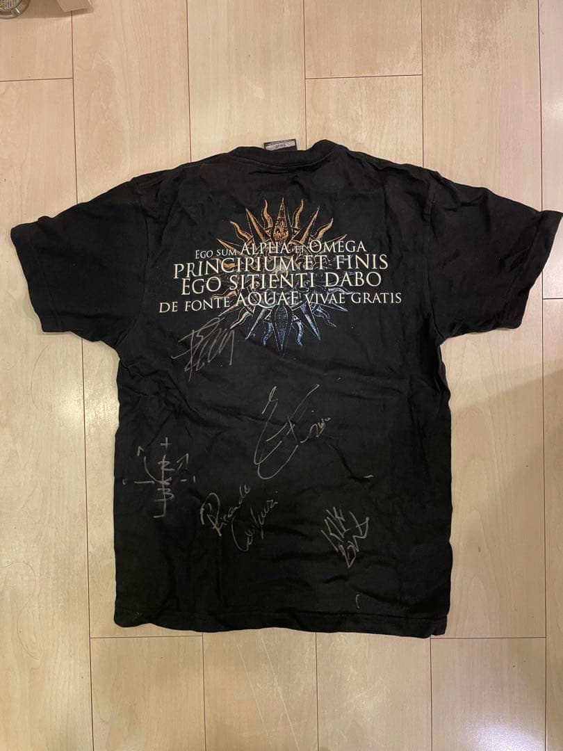 ANGRA AQUA バンドTシャツ サイン入り　LOUDPARK