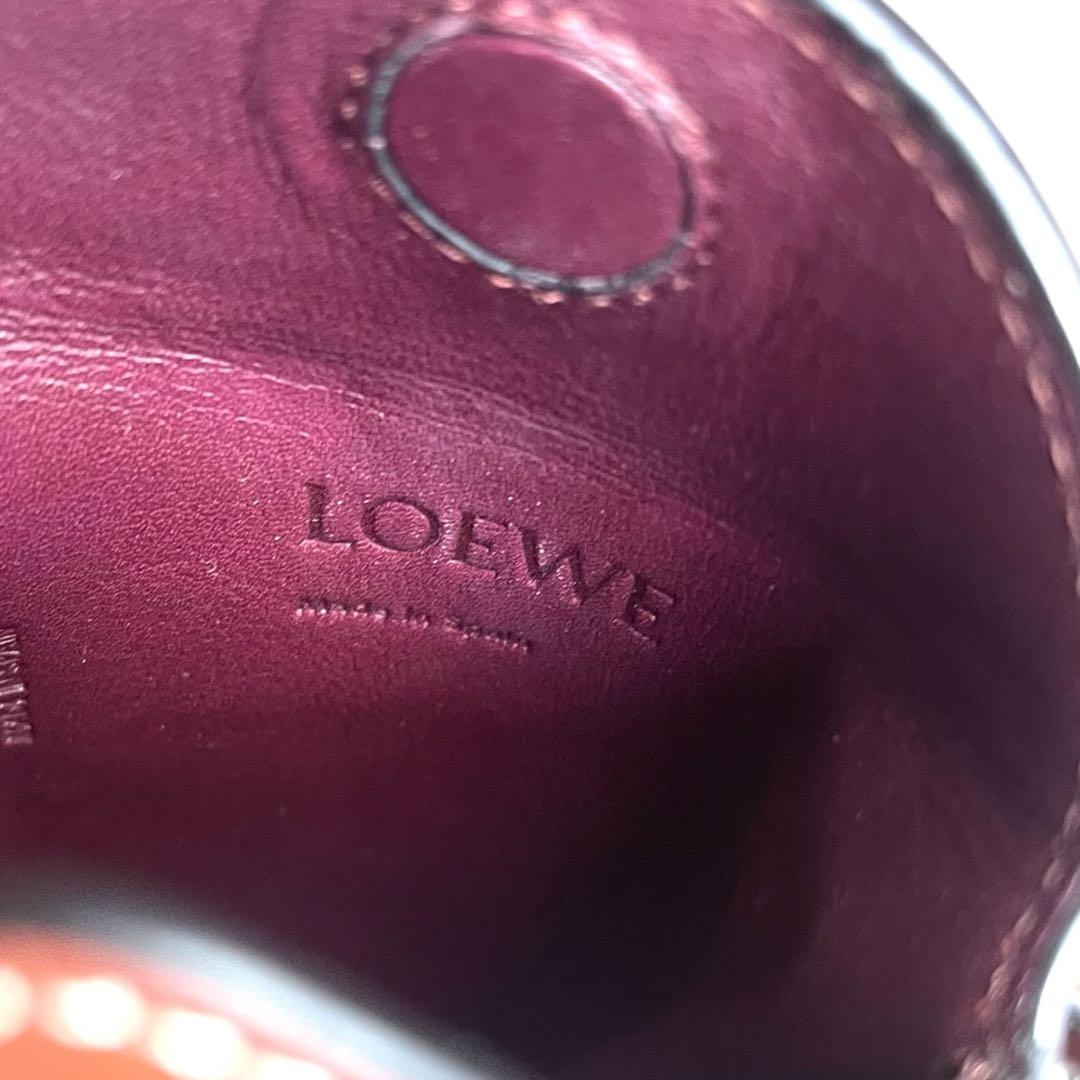 ロエベ　ゲートポケット　ショルダーバッグ　ポシェット　アナグラム　ブラウン