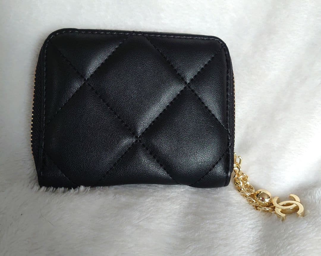 CHANELノベルティ ブラック キルティングケース