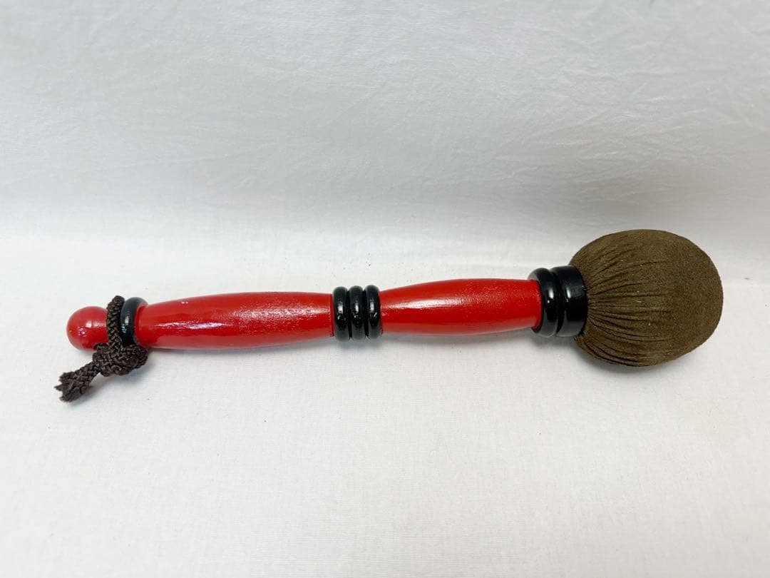 未使用 茶道具 銅鑼 桴付 仏教歌舞伎打楽器 鐘鳴物 重さ約1.3kg 元箱