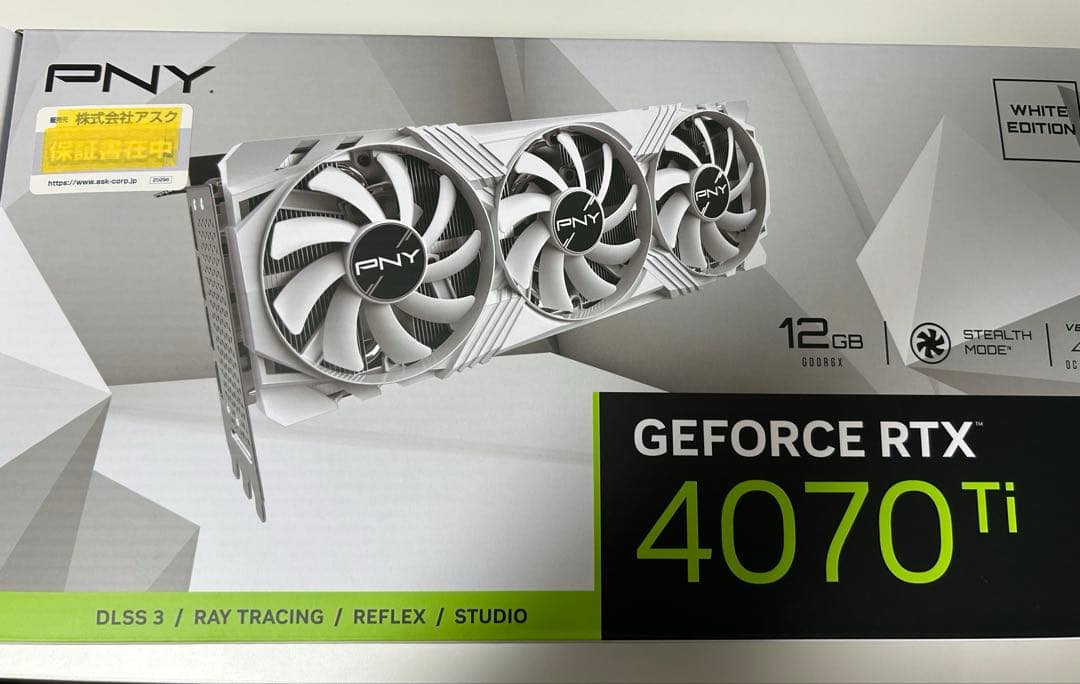 グラフィックボード・グラボ・ビデオカード PNY GEFORCE RTX 4070ti 12GB