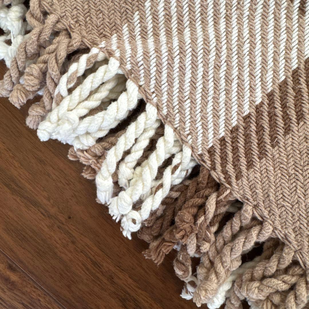 電気毛布 電磁波カット 洗える 膝掛け ベージュチェック ZENKEN