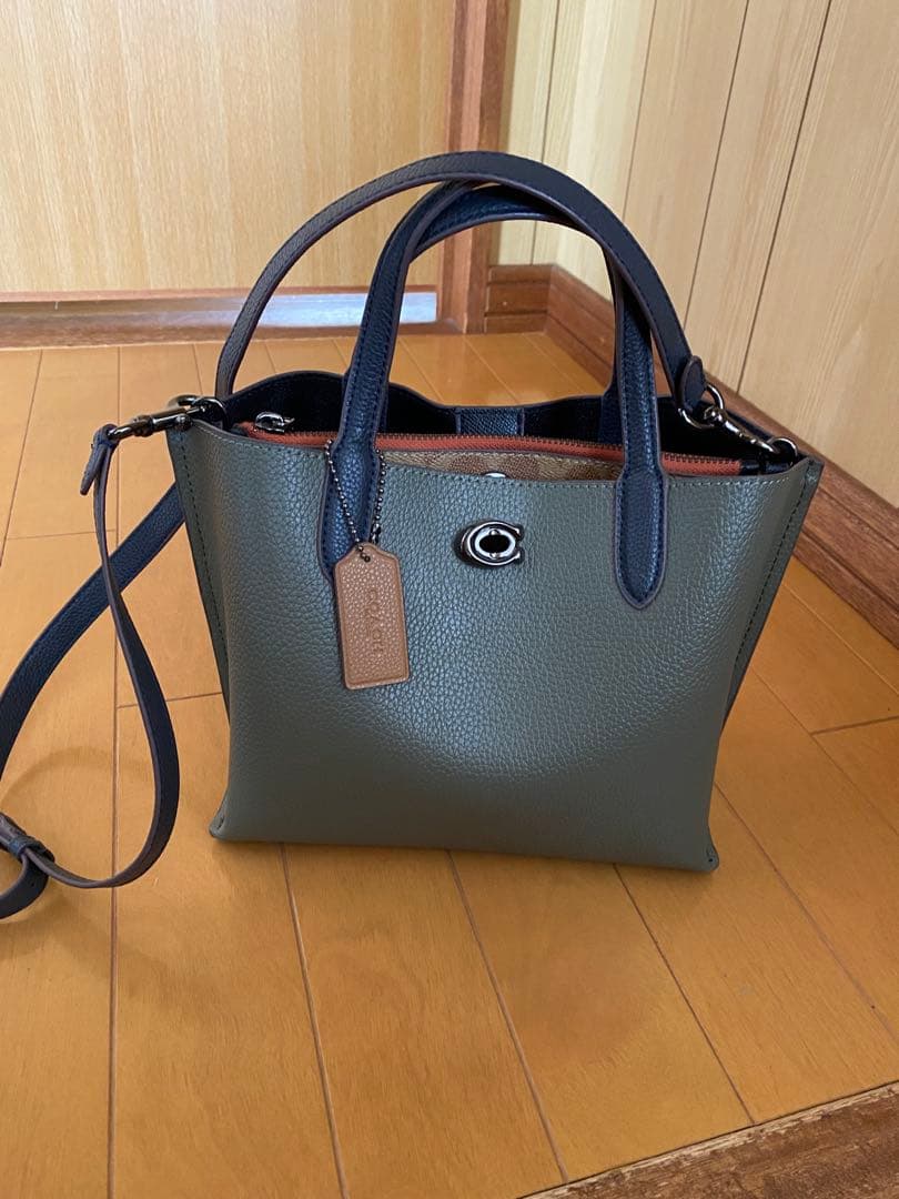 コーチ オリーブグリーン ショルダーバッグ