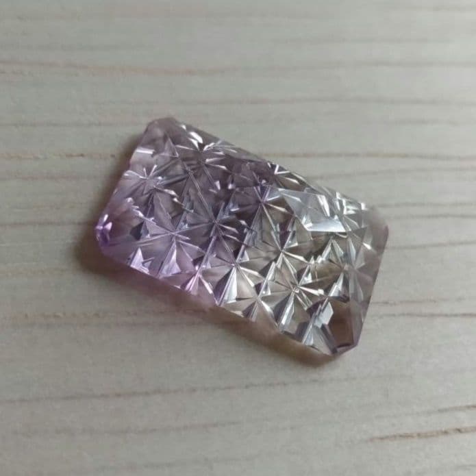 専用　甲州貴石切子 バイカラークオーツ、グリーンクォーツ