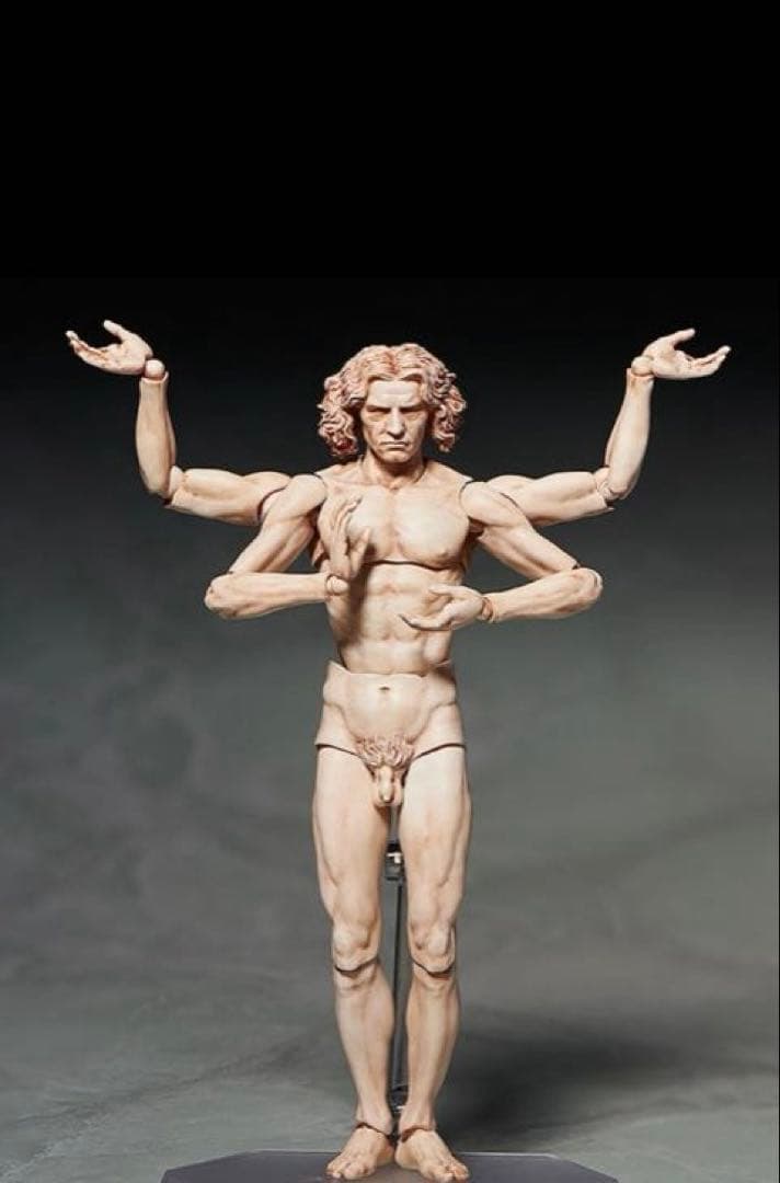 figma テーブル美術館 ダ・ヴィンチ 人体模型 スタンド付き 約30cm
