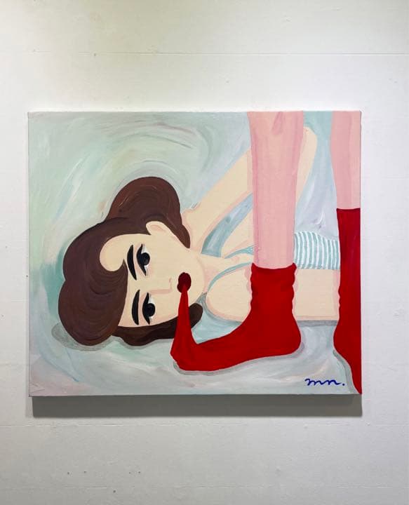 中村桃子NAKAMURA MOMOKO アクリルキャンバスユニーク作品