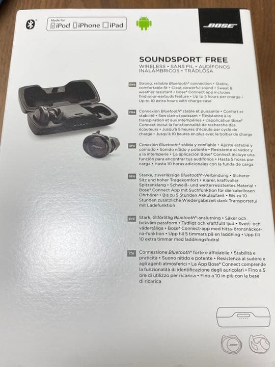BOSE SOUNDSPORT FREE BLACK/ワイヤレス