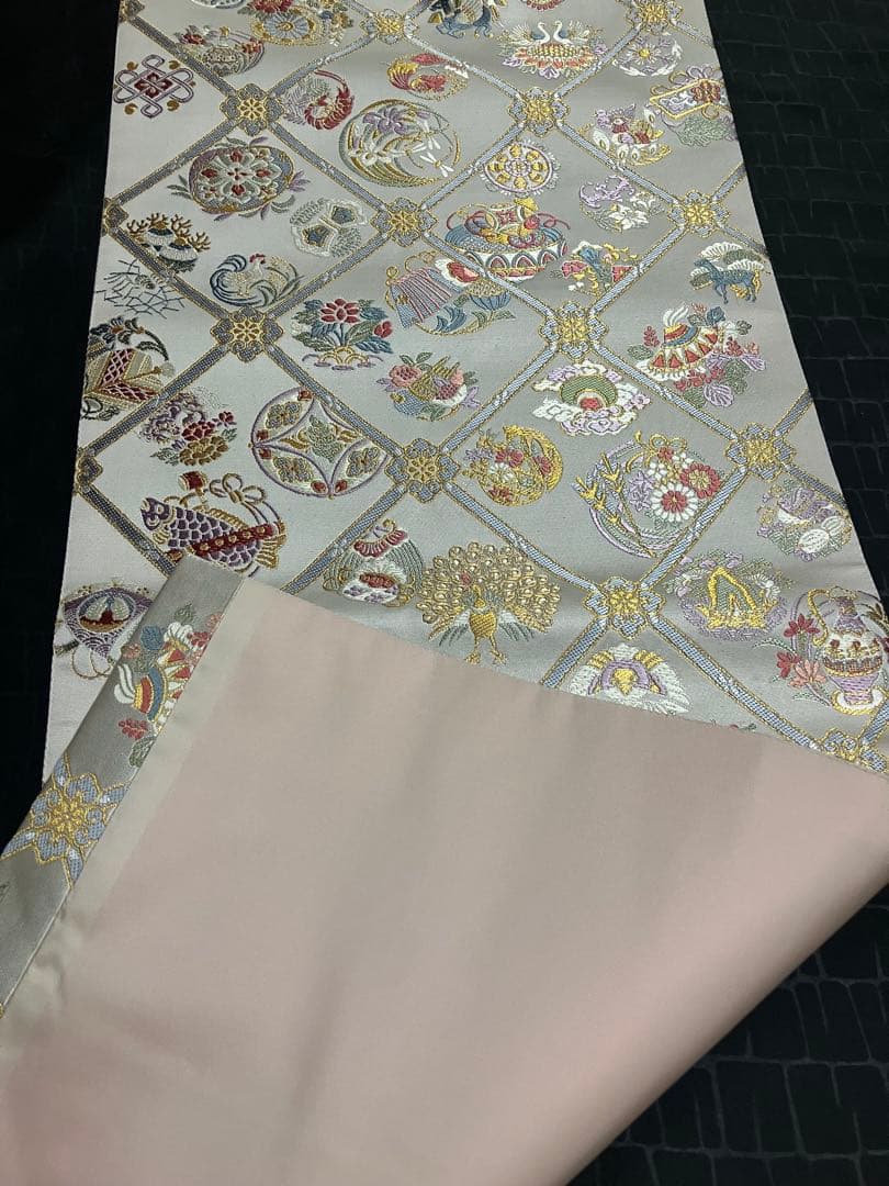 専用です　お仕立て上がり名古屋帯　新品未使用品　正絹　西陣織　No.350