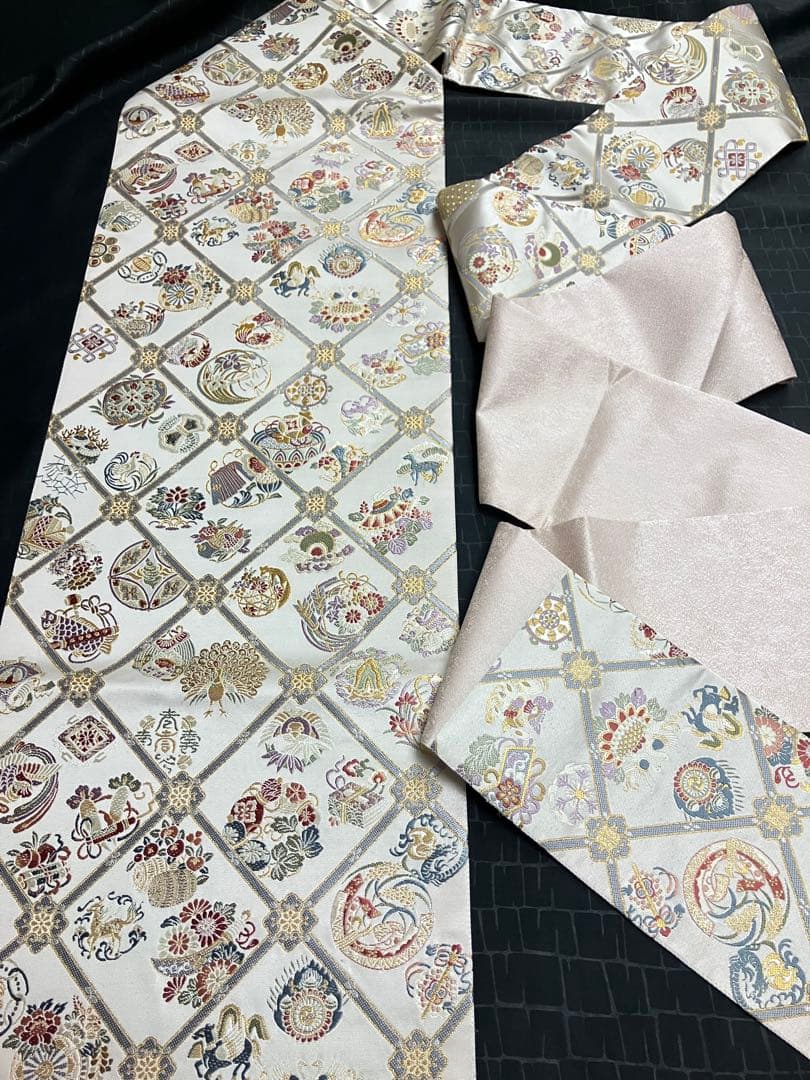 専用です　お仕立て上がり名古屋帯　新品未使用品　正絹　西陣織　No.350