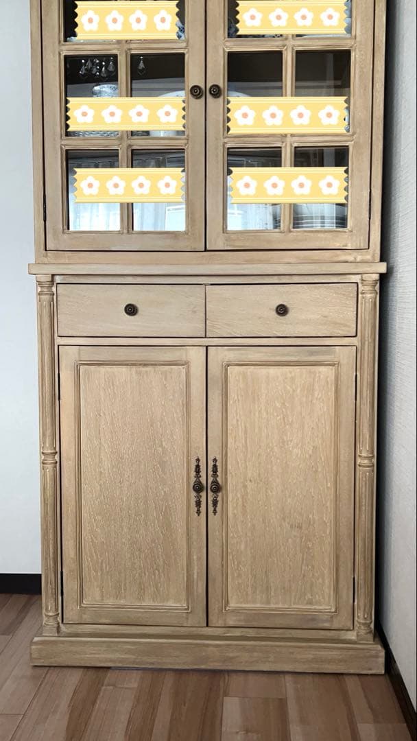 極美品◾️サラグレース◾️ Sophieハイキャビネット　食器棚