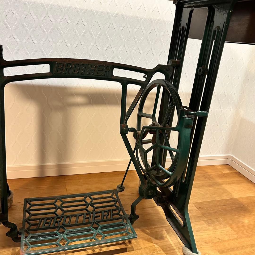 BROTHER アンティーク ミシン台 テーブル 作業台
