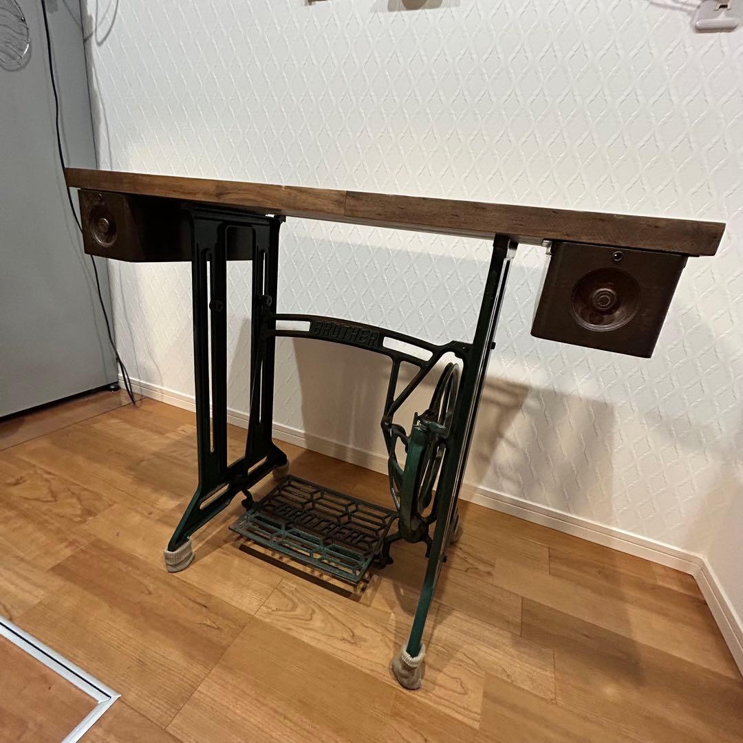 BROTHER アンティーク ミシン台 テーブル 作業台