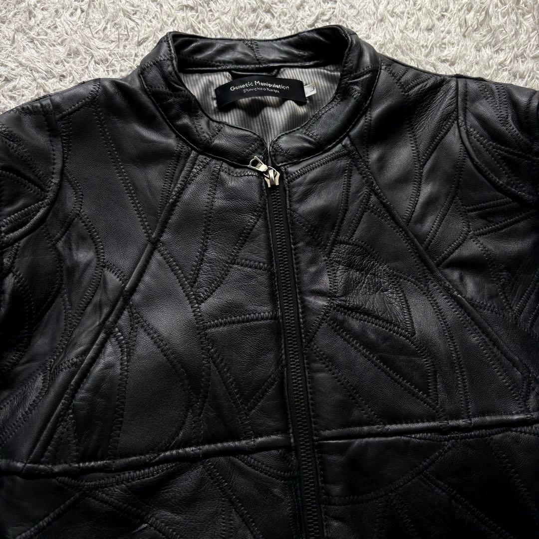 ★羊革 パッチワーク★ Genetic Manipulation ライダース L