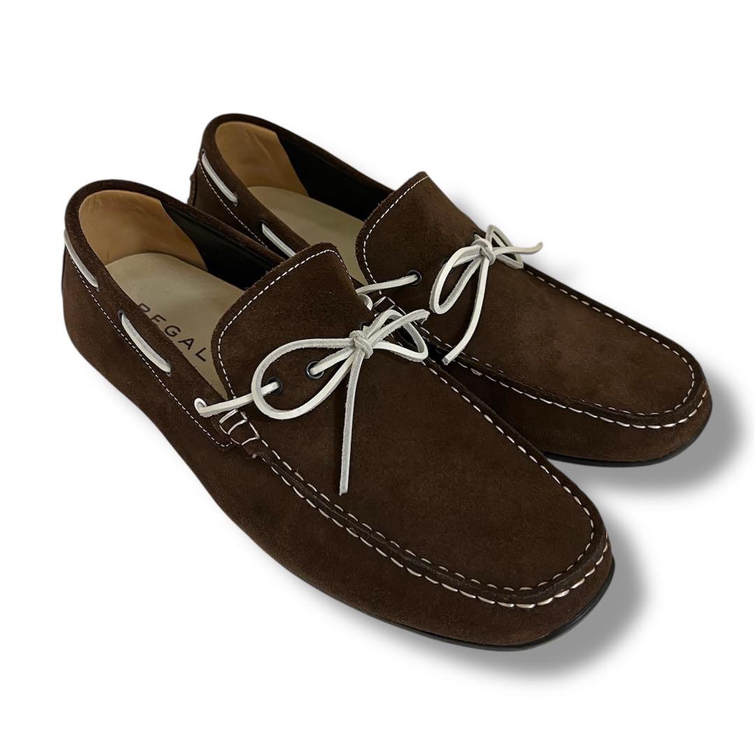 新品 REGAL スエード ローファー 27cm デッキシューズ　リーガル　茶系