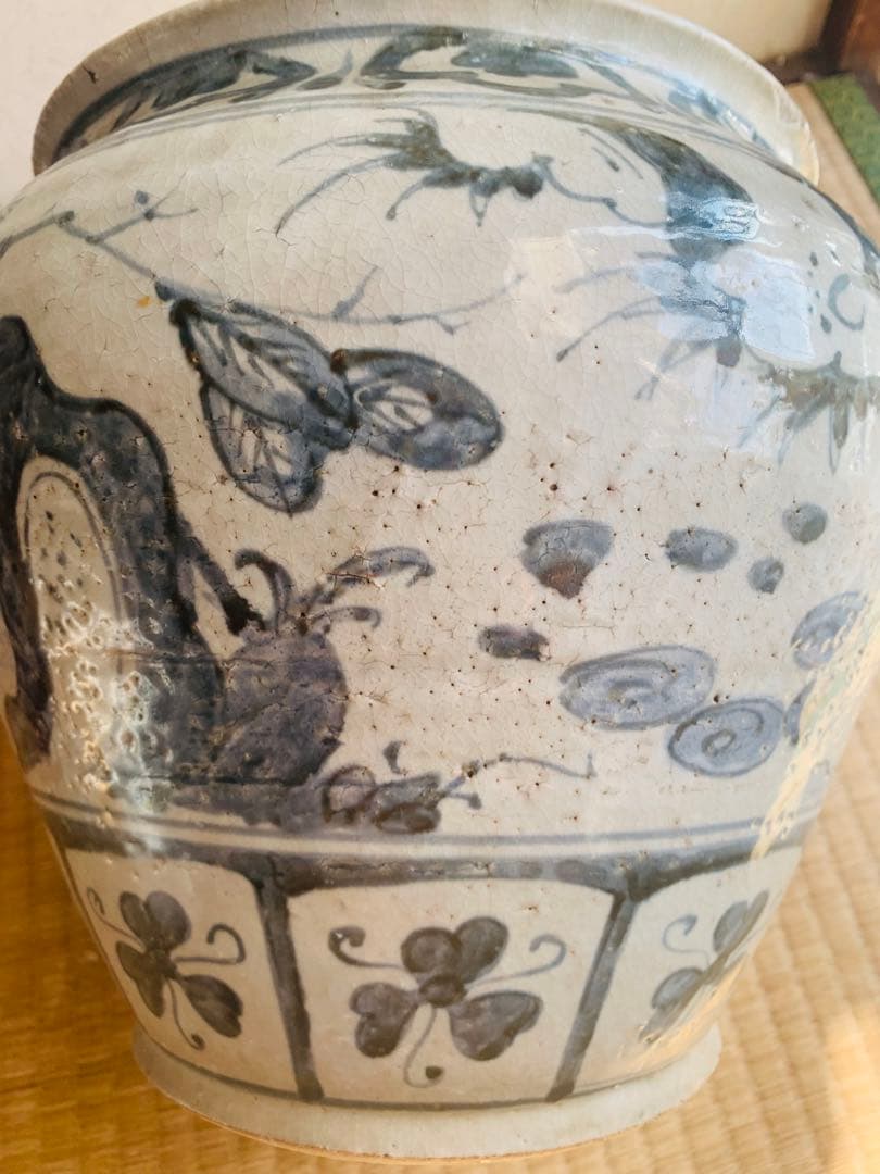 中国明時代早期染付大缶