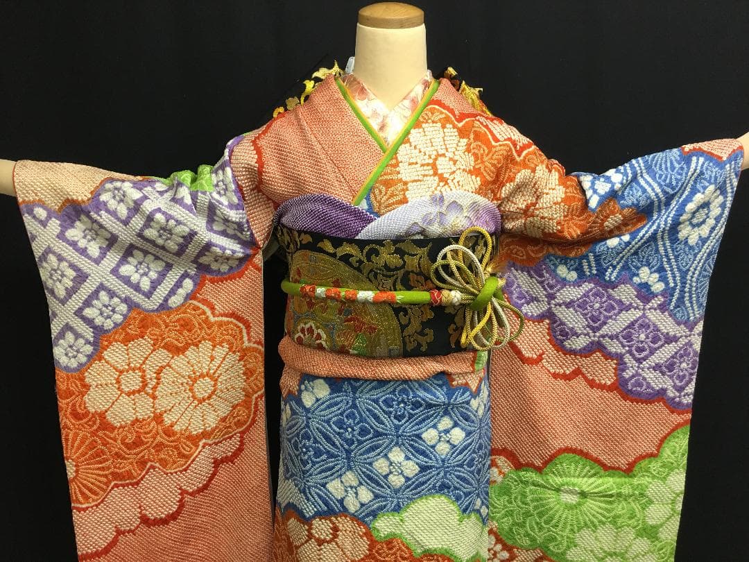 藤娘きぬたや 総絞り 吉祥紋 総絞り 振袖 フルセット