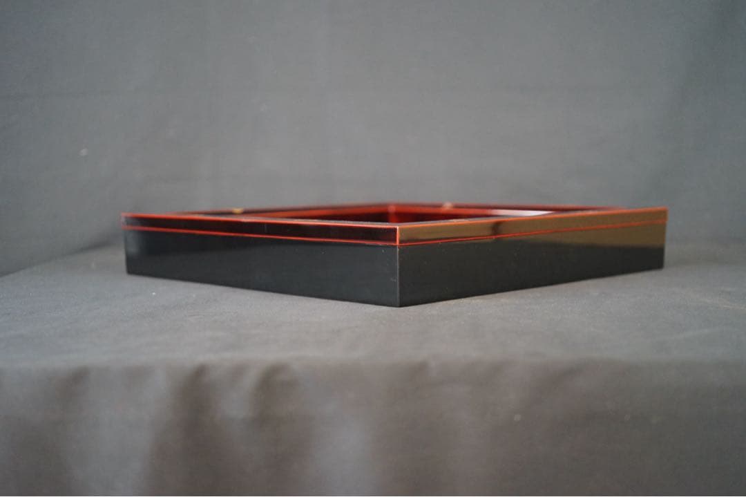 一后一兆 作 輪島塗 宝尽くし蒔絵 溜塗 炉縁 共箱 栞付 茶道具 保証品