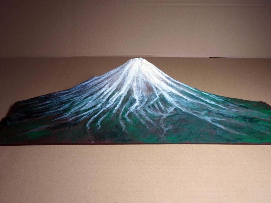 鉄道ジオラマ背景用山岳模型　　富士急行線　富士山　鉄道レイアウトの背景に最適