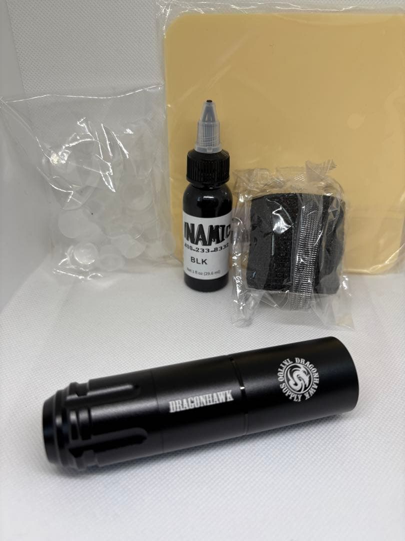 山*す様 タトゥーマシン Dragonhawk ワイヤレス 黒 フルセット