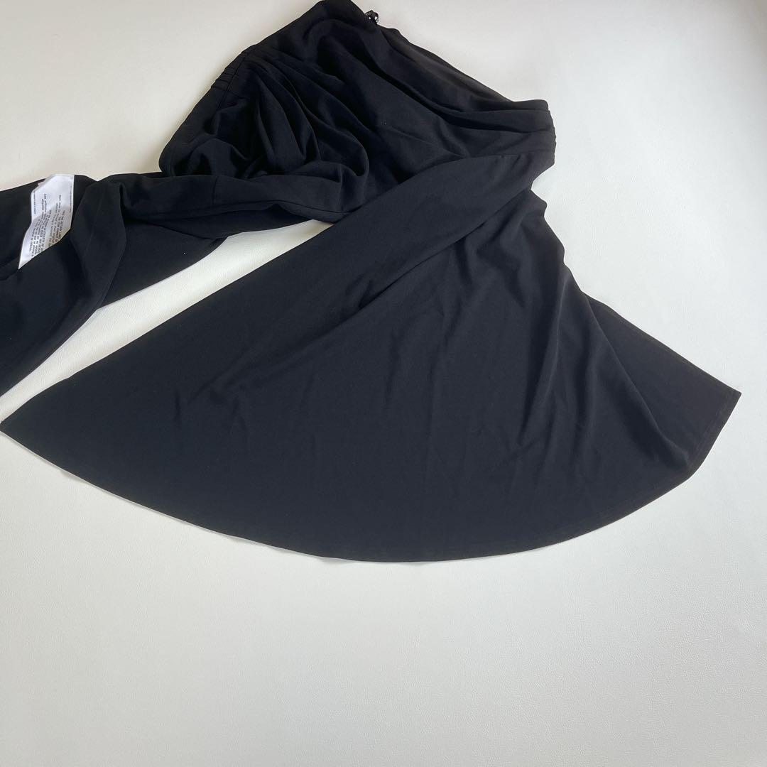 未使用✨ タダシショージ ワンショルダースリットロングドレス　ワンピース　黒