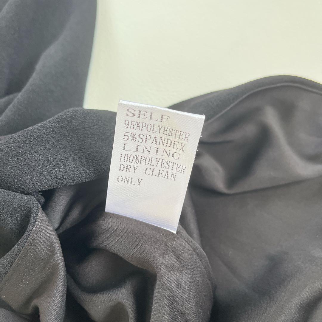 未使用✨ タダシショージ ワンショルダースリットロングドレス　ワンピース　黒