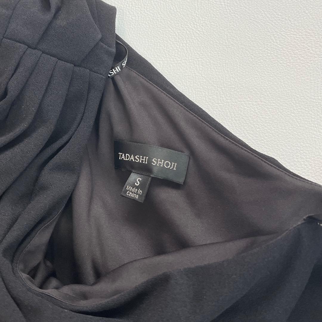 未使用✨ タダシショージ ワンショルダースリットロングドレス　ワンピース　黒