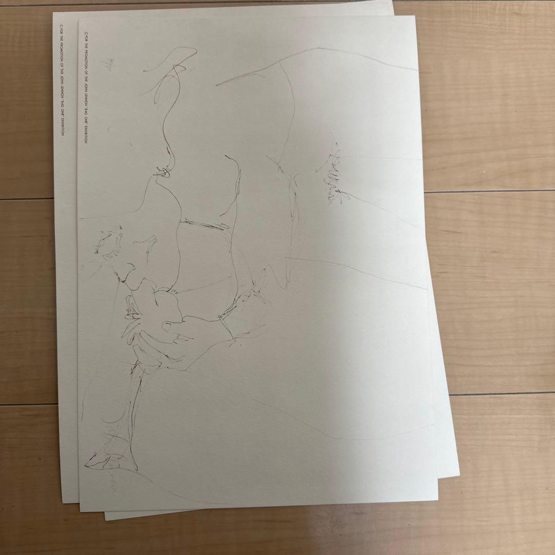 ジョンレノン／Bag One／リトグラフ／掛け時計