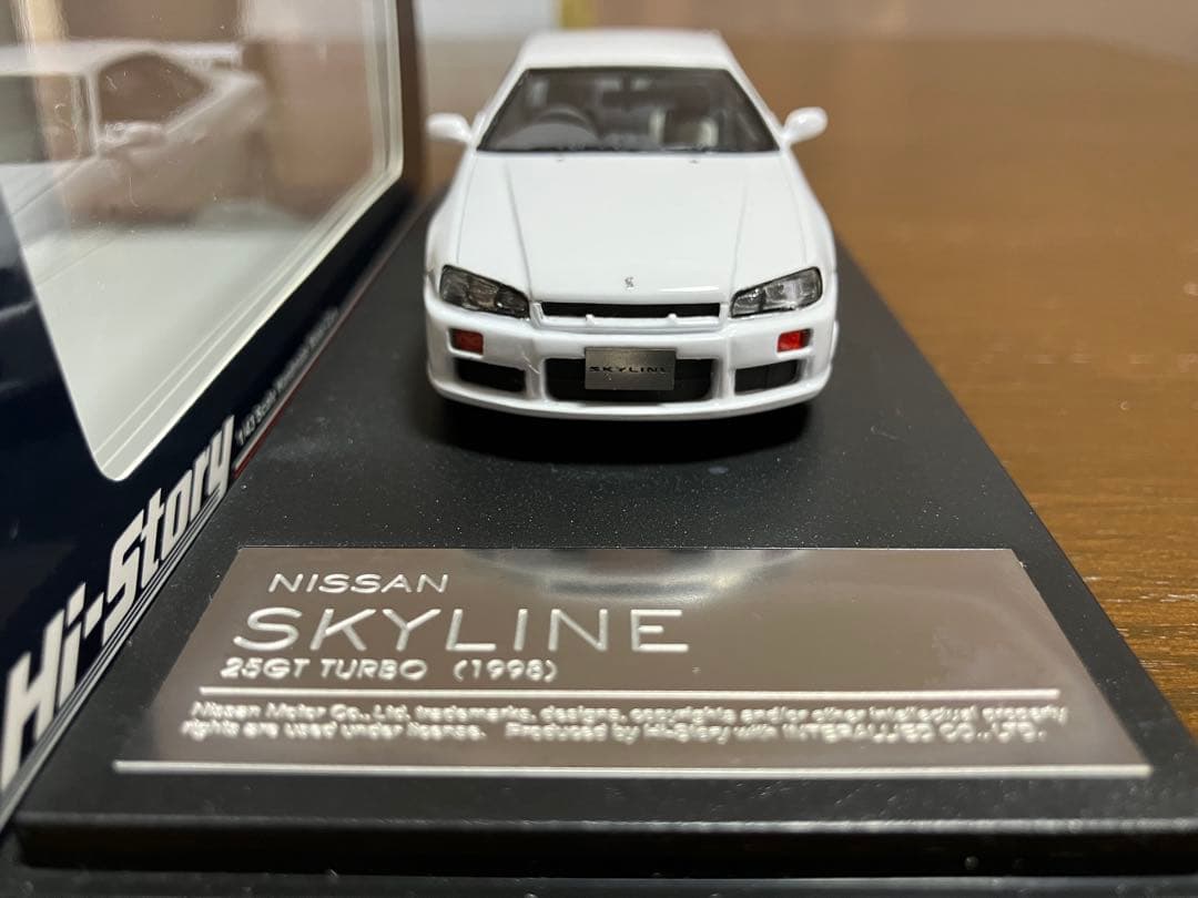 1/43 Hi-Story スカイライン 25GT TURBO 1998 白
