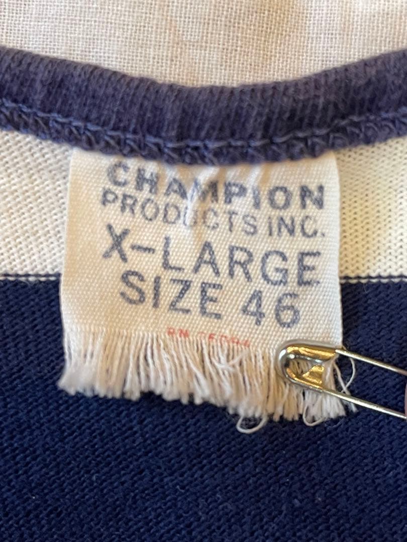 Champion チャンピオン ボーダー タンクトップ 70s USA製