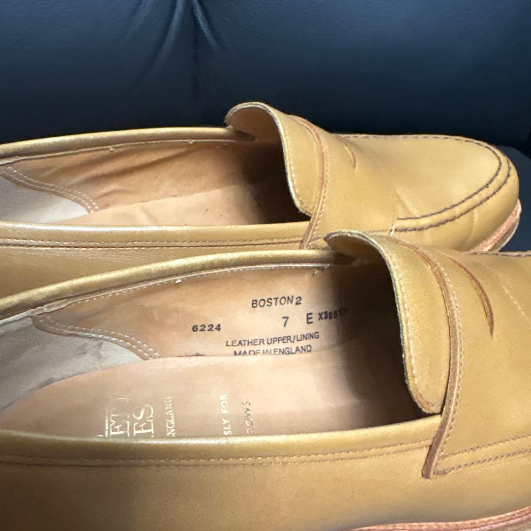 クロケット＆ジョーンズ　ボストン2 / 7E ユナイテッドアローズ別注　キャメル