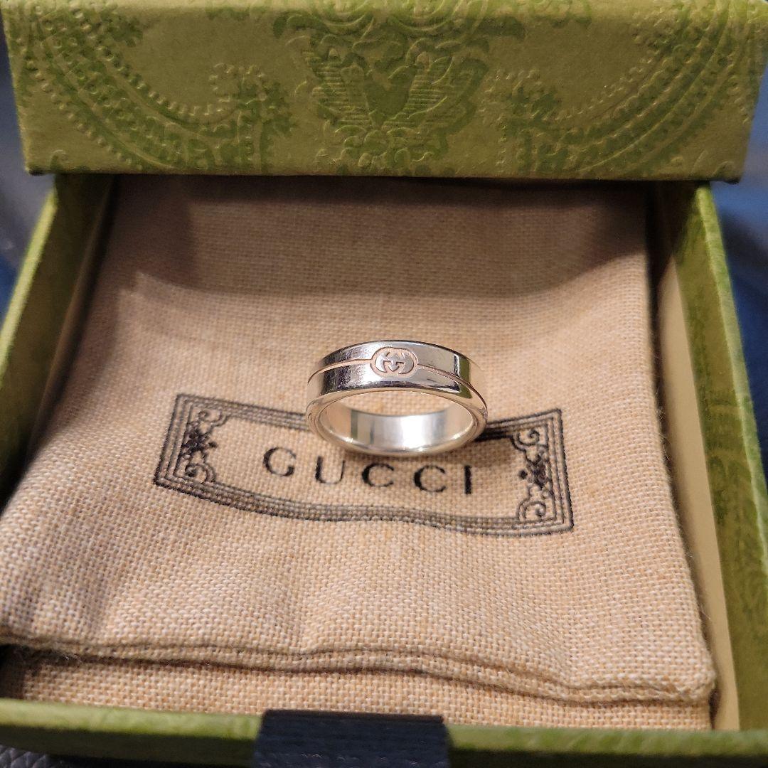 のり　　　GUCCI シルバーリング 専用ボックス付き　15号