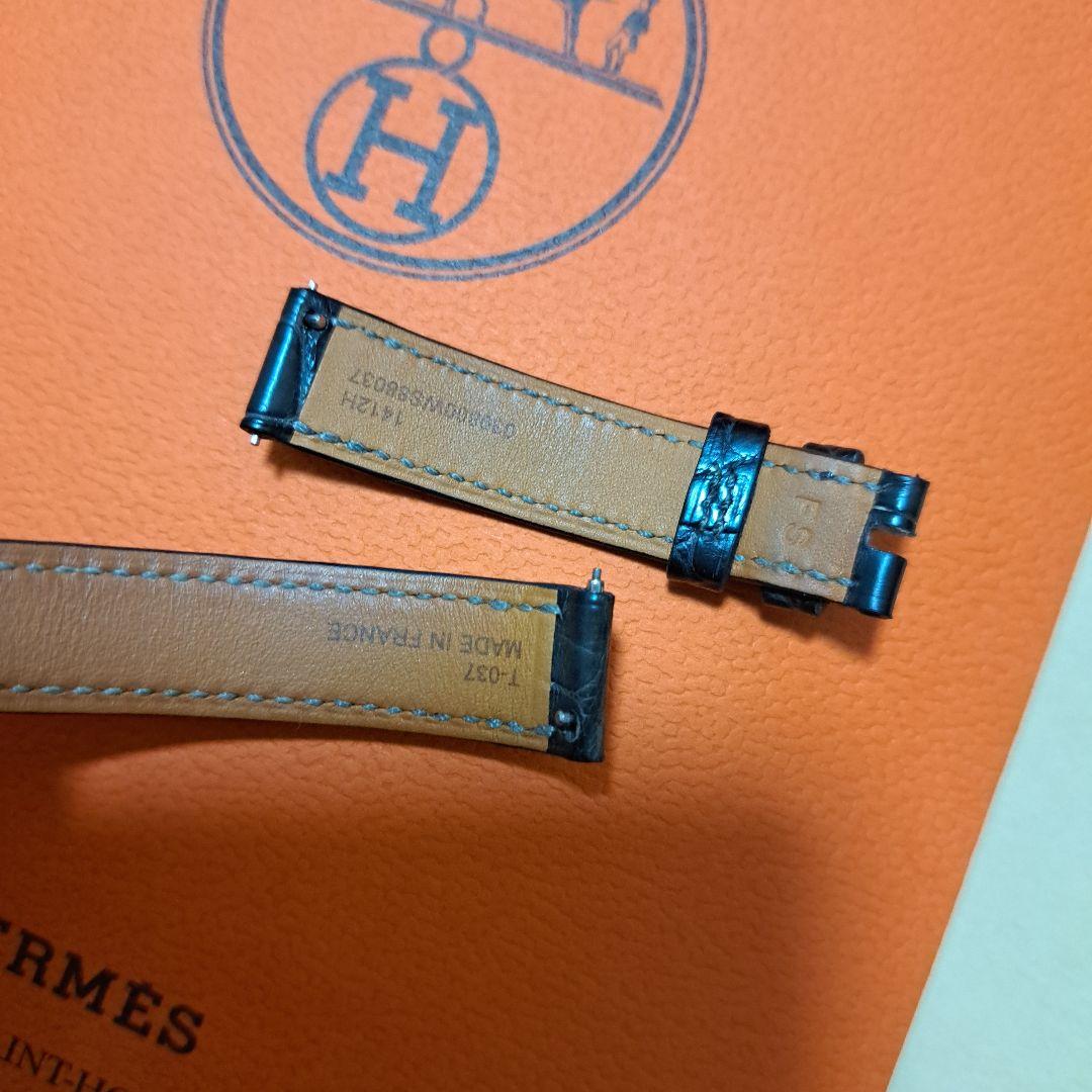 HERMES レザーベルト ブラック ブラウン ケープコッド　pm３１用