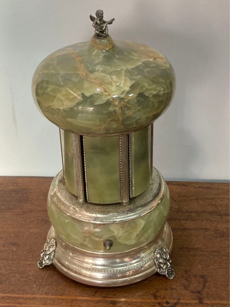 希少品 アンティーク REUGE オルゴール 葉巻 リュージュ 可動品