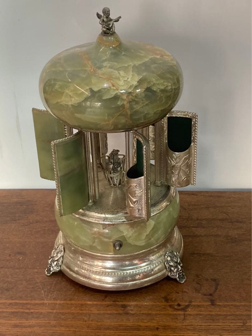 希少品 アンティーク REUGE オルゴール 葉巻 リュージュ 可動品