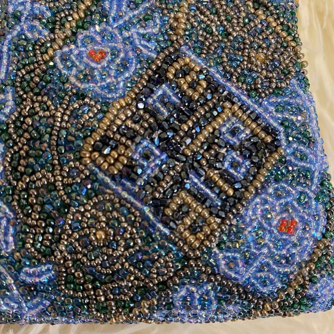 美品 Katsumi Tokyo かつみ ビーズ ハンドバッグ パーティバッグ