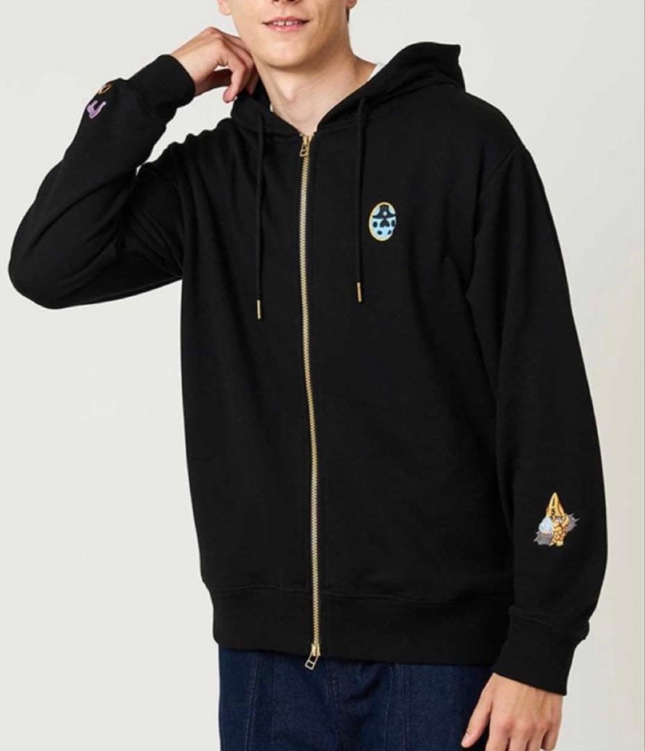 ジョジョの奇妙な冒険　グラニフ 　護衛チーム モチーフ　裏毛ジップパーカー　M