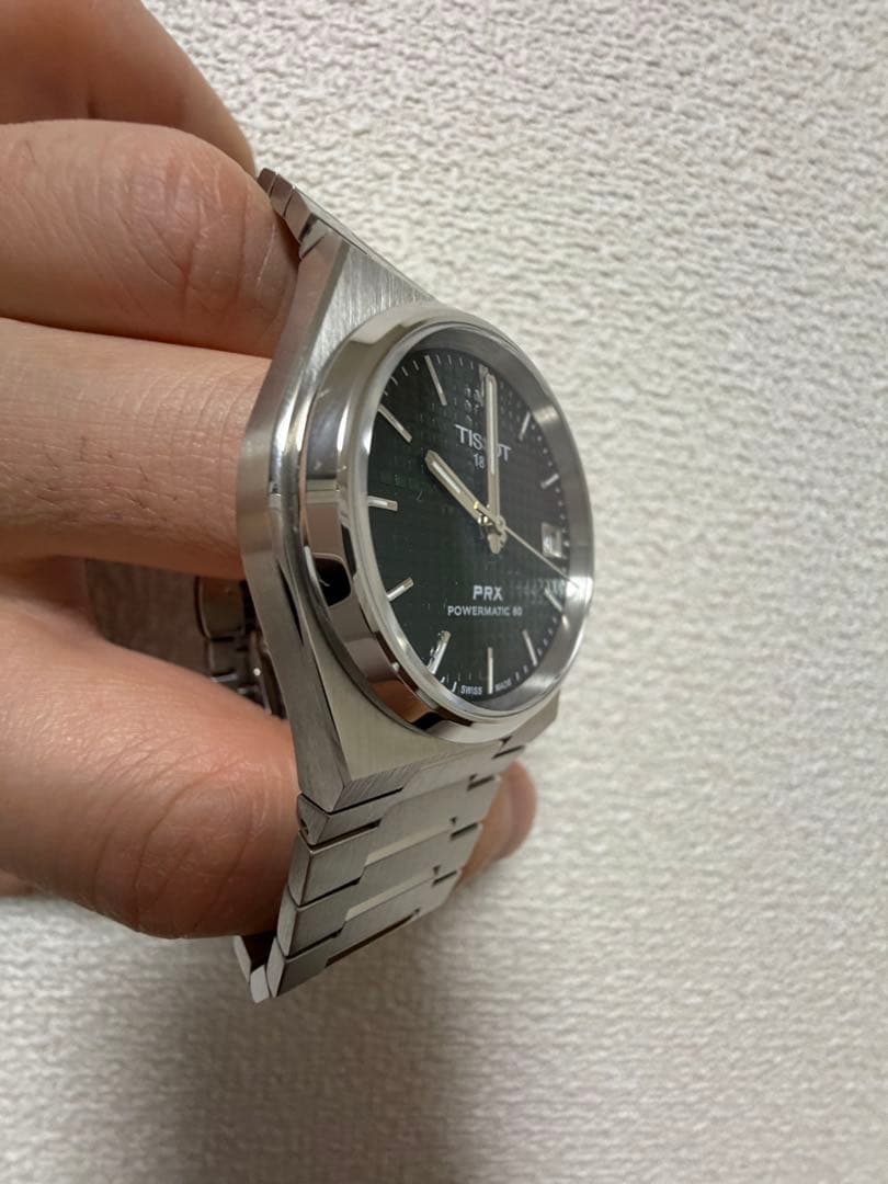 TISSOT PRX 自動巻き腕時計 グリーン 35mm 美品