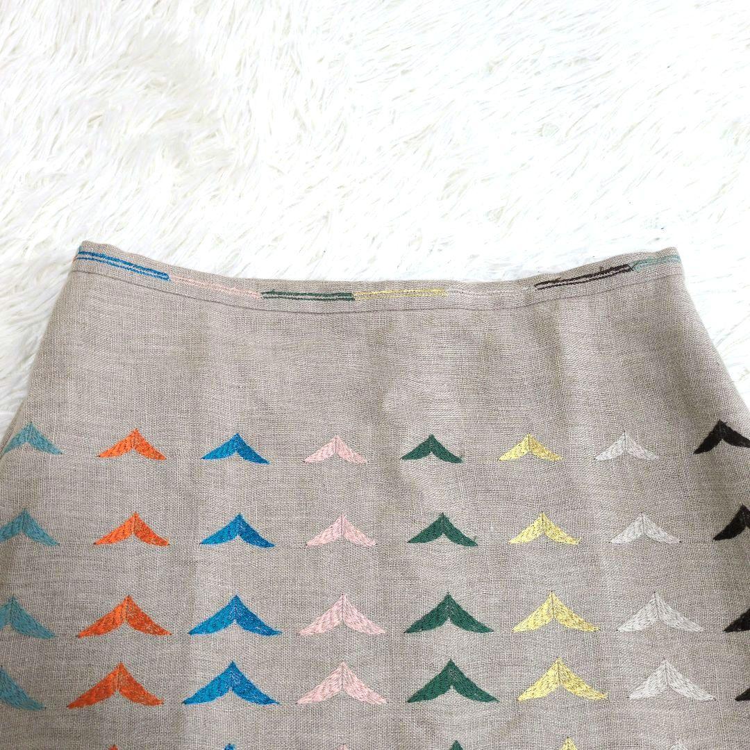 ミナペルホネン　bird bird　スカート　麻100%