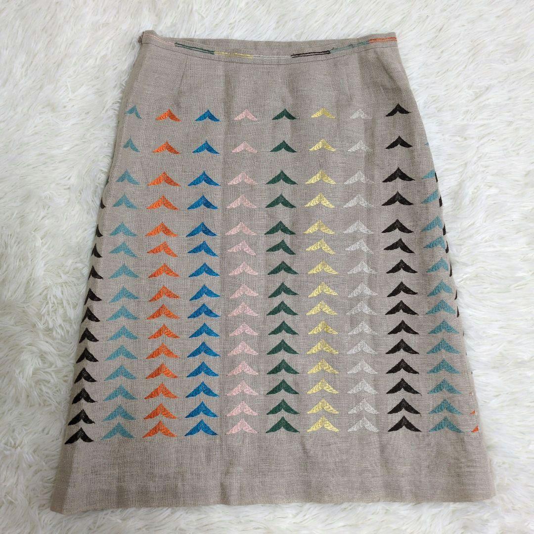 ミナペルホネン　bird bird　スカート　麻100%