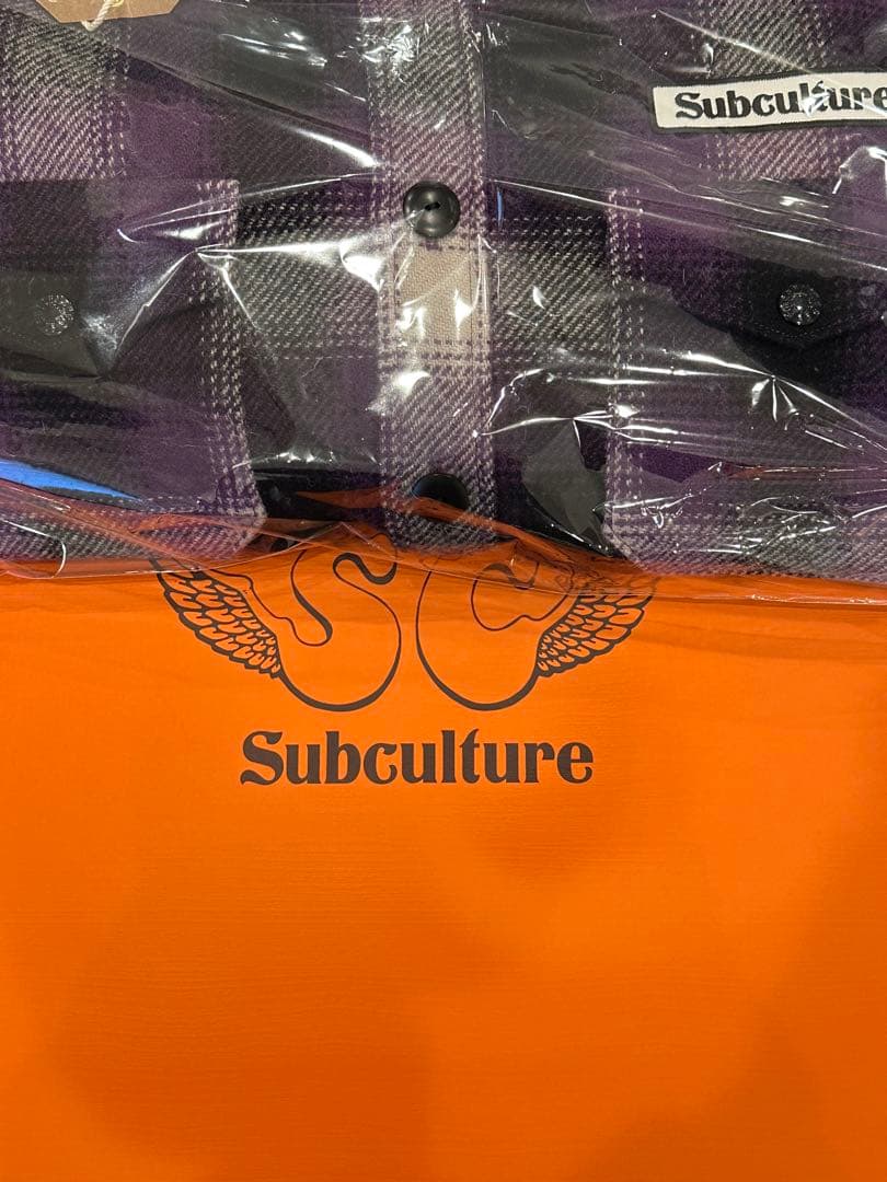 ジャケット・アウター SC / SUBCULTURE OMBRA CHECKJACKET PURPLE